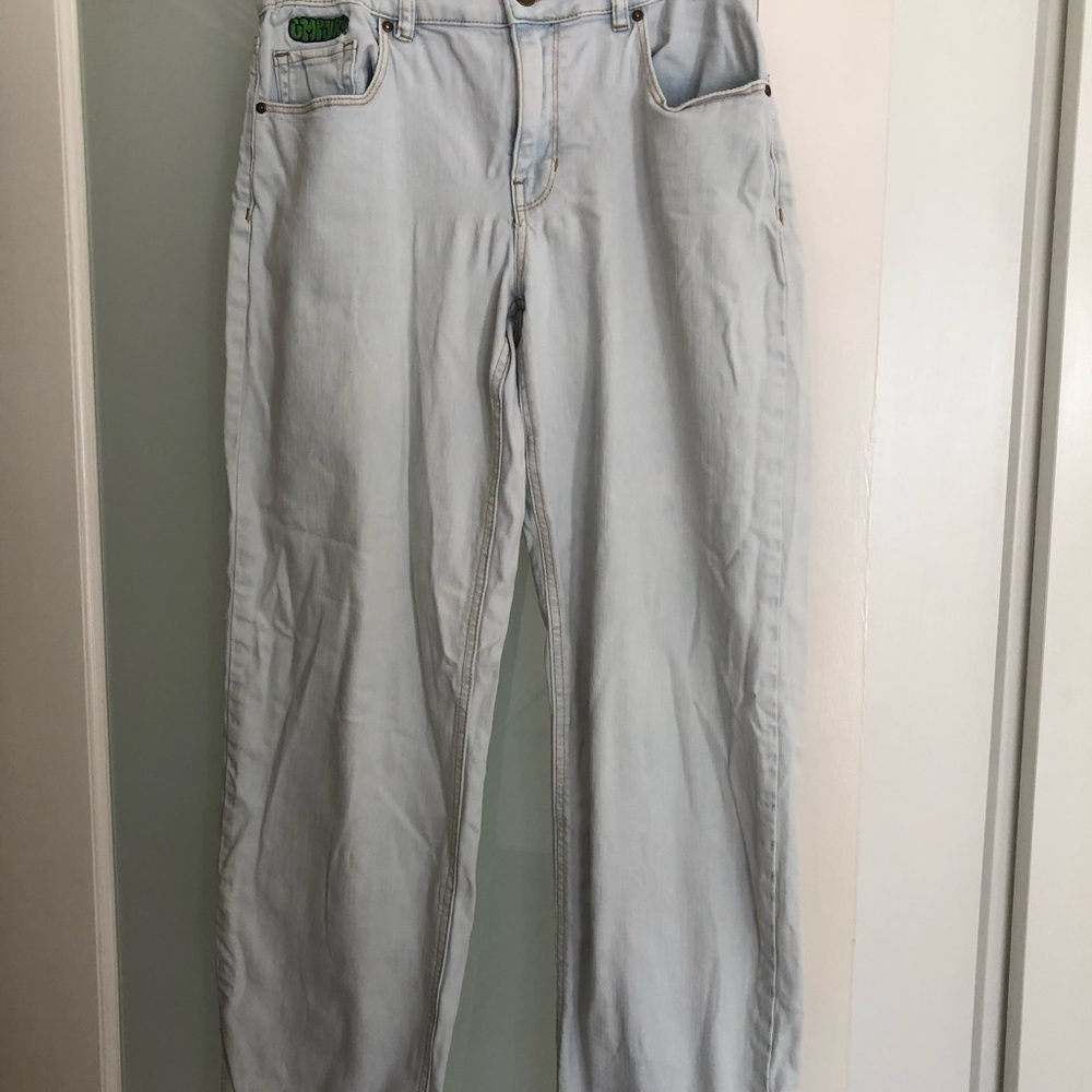 Empyre Wide Leg Low Rise Light Blue Jeans Size 8